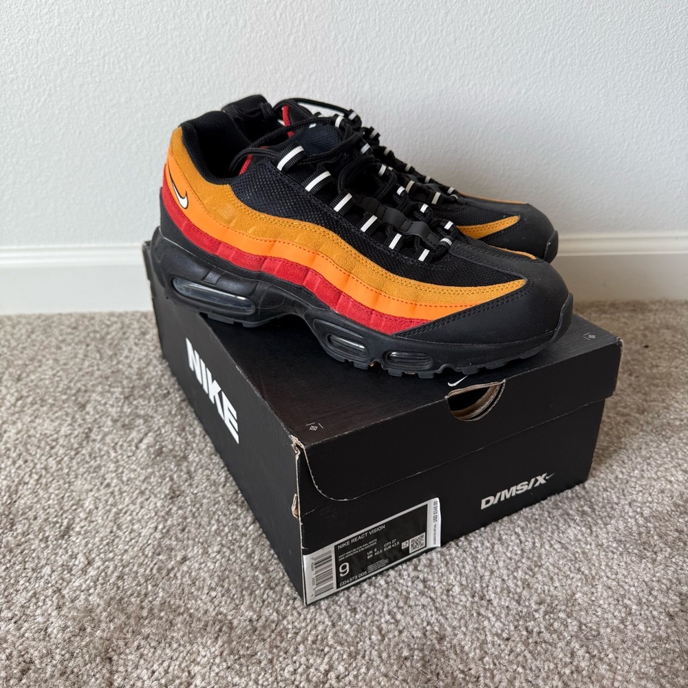 Men’s Nike Air Max 95 Raygun ‘Kumquat Black’ Orange Sneakers
